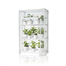 Greenhouse greenhouse on the windowsill Geoplastboard 46x24x75 cm 3 shelves color white