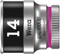 8790 HMA HF Zyklop Головка торцевая шестигранная, DR 1/4", с функцией фиксации крепежа, 14 x 23 мм