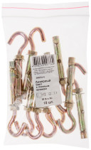 Анкерный болт с полным крюком М 8 х 40 (фасовка 10 шт)