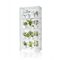 Greenhouse greenhouse on the windowsill Geoplastboard 46x24x100 cm 4 shelves color white