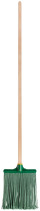 Plastic broom No. 1, flat soft with wooden handle 260x330x1480 mm