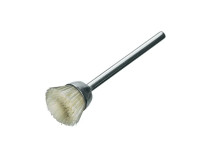 Corrugated cup brush, D15 mm, shank 3 mm, nylon RA 0.15 mm