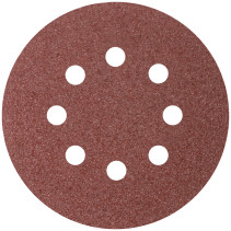 Perforated abrasive grinding wheels on a pile basis for "Velcro" (P24, 125 mm, 5 pcs.), CUTOP Profi