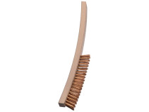 Щетка ручная, 5х19 рядная, бронзовая проволока BRO прямая 0,30 мм, высота ворса 30 мм