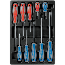 Screwdriver set, base, 10 pieces KING TONY 9-31110MR