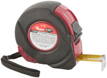 Roulette rubberized case "Ruby" 7.5 m x 25 mm
