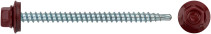 Шурупы кровельные со сверлом 4.8 х 70 100 шт , красный RAL 3003 фасовка