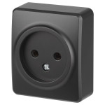 Розетка ЭРА Эксперт 11-2201-05 2P IP20 16A-250В ОУ антрацит