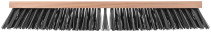 Profi wooden outdoor brush, stiff bristles, threaded hole at an angle, 5-row, 600x65 mm