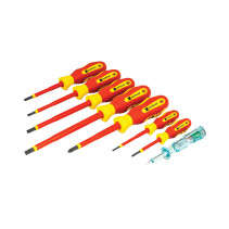 Set of dielectric screwdrivers NORGAU Industrial NSB171-800, 8 items