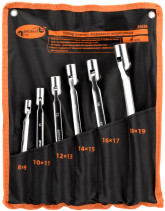 Набор торцевых шарнирных ключей 6шт.(8*19мм.в сумке) (АвтоDело) 30026