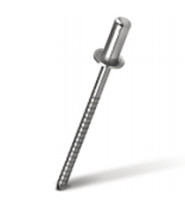 Closed exhaust rivet MESSER Stainless steel. steel/Stainless steel. steel Sst/Sst. Standard sideboard. 4x8 mm (Pack of 50 pcs.)