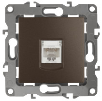Розетка ЭРА Серия 12 12-3107-13 информационная RJ45 IP20 бронза