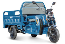 Грузовой электротрицикл Rutrike Маяк 1500 60V1000W, темно-синий матовый