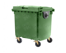 Евроконтейнер пластиковый с плоской крышкой Weber 1100 л