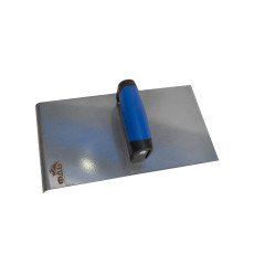 The trowel is angular (edge bending) wide, 290x150 mm.The PROS series.