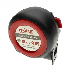 Tape measure, with ratchet mechanism, 7.5m x 25mm, Matur (6/96)