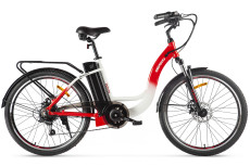 Велогибрид Eltreco White Бело-красный-2423