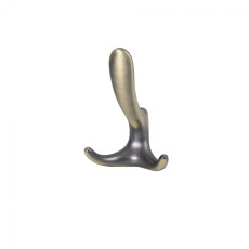 Hook meb. three-horn metal ROMA antique brushed brass AKS