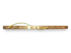 TGRD-19 Медная шина заземления, 19", 482 мм, комплект (шина с винтами, крепление в стойку, кабель заземления 30 см)