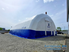 Inflatable Prefabricated PVC Hangar with Double Gates — Mobile Warehouse