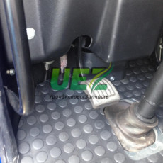 Rubber cabin floor mat (of 2 parts), UralM (4420BM5109014)