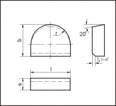 Пластина напайная 16390 ВК8