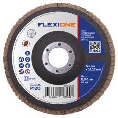 Круг лепестковый конический 125х22,2 мм Р120 Flexione