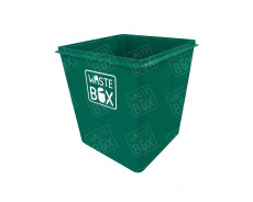 Контейнер 0,75м3 радиусный угол 2/2 без крышки без колес