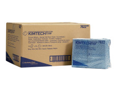 Kimtech® Wipes - Folded in 1/4/ Blue (12 packs x 35 sheets)