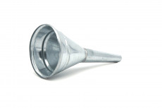 Воронка металлическая прямая малая D95 мм с сеткой