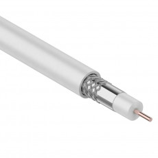 ProConnect RG-59U coaxial cable, 75 ohms, CCS/Al/Al, 48%, 100 m bay, white
