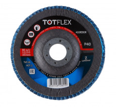 Круг лепестковый торцевой TOTFLEX AGGRESSOR тип 2 125x22 Z P40