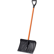 Sturdy CYCLE STANDART snow shovel with braided metal handle and disassembled V-handle