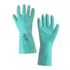 KleenGuard® G80 Chemical Protection Gloves - 33cm, customized design for left and right hands / Green /M (5 packs x 12 pairs)
