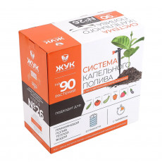 Капельный полив Жук от емкости с регулируемыми капельницами с таймером 90 растений