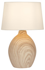 Rivoli Chimera 7072-503 Table Lamp 1* E14 40W Ceramic Light Wood