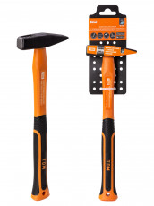 Locksmith hammer, 200 gr, forged, reinforced. rubberized fiberglass handle 