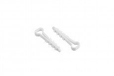 Dowel clamp for flat cable 5x10 (white/black) 100 pcs