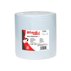 WypAll® L10 Surface Cleaning Material - Jumbo Roll - Extra Wide / Blue (1 Roll x 1000 sheets)
