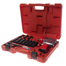 Tire fitter set of 15 items in a case, includes a pneumatic wrench JTC-5812 - 1/2