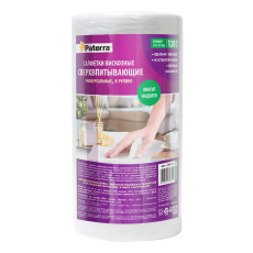 Viscose super-absorbent cleaning cloths / rags in PATERRA roll, 22*23 cm, 45 g/m2, 120 pcs /12 pcs.