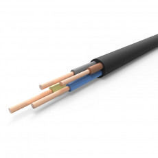 Industrial flexible cable KGtp-XL 4x4 (3x4+1x2.5) mm2, length 10 meters, GOST REXANT