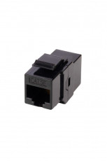 WRline WR-CA-KJ-8p8c-C5E Pass-through adapter for Keystone format, RJ45-RJ45 (8p8c), category 5e, unshielded, color black