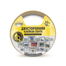 Aviora PP-based double-sided adhesive tape, 50mm*10m, 110 microns, -20 C to +70 C, transparent
