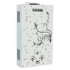 GPVS-10 (GPVS-10-V1), TEPLOX gas flow water heater, 20 kW, flow rate 10 l/min, with glass PS-Convolvulus 1