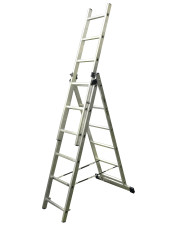 Three-section staircase of 3x13 steps 