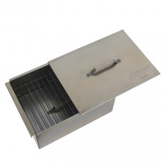 Two-tier smokehouse with a tray for collecting fat 380x280x170 steel 1.5 mm (K-003) Tonar