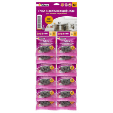 Metal sponge, PATERRA, on a sheet, 12 pcs. / 360 pcs.