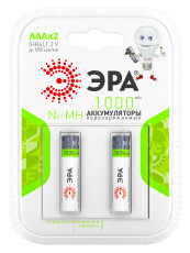 NiMH batteries (nickel-metal hydride) ERA HR03-2BL 1000mAh